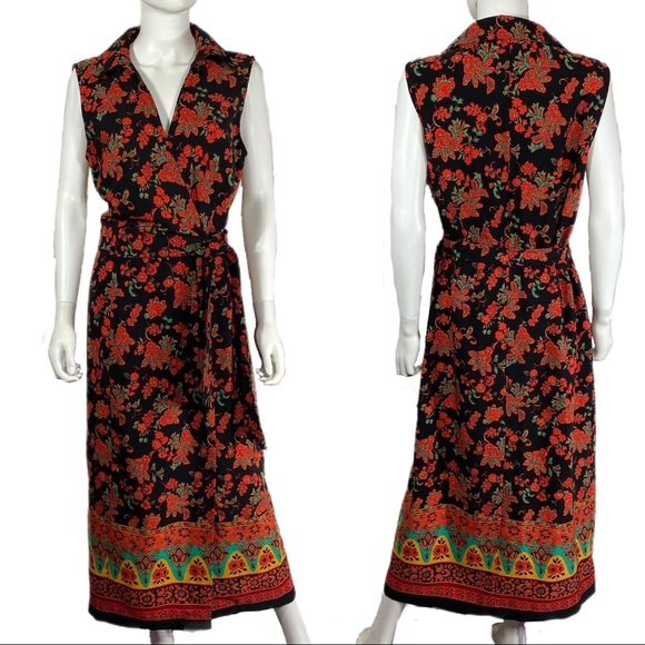 Sag Harbor Dresses & Skirts - Sag Harbor 90’s Vintage Sleeveless Floral Wrap Front Dress